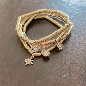 Beaded bracelet set.